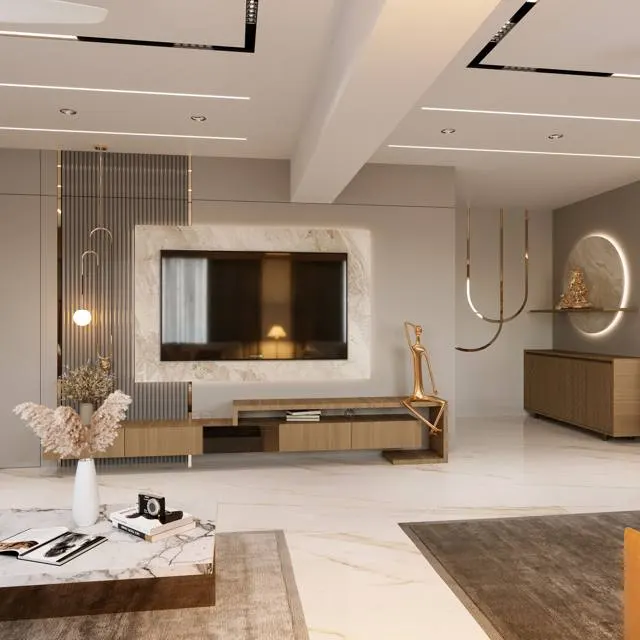 Apartment interior design – Royal Hill Residence, Surat (view 2)