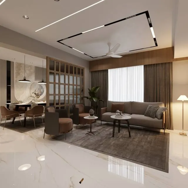 Apartment interior design – Royal Hill Residence, Surat (view 3)