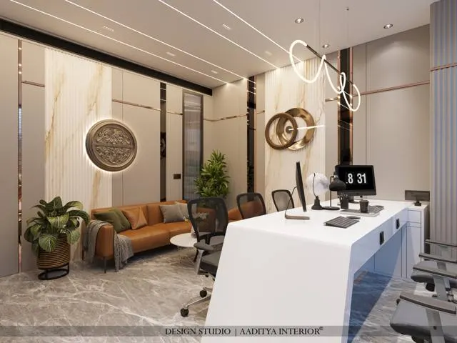 Diamond Office interior design – Diamond Bourse Office J-707, Surat Diamond Bourse (view 2)
