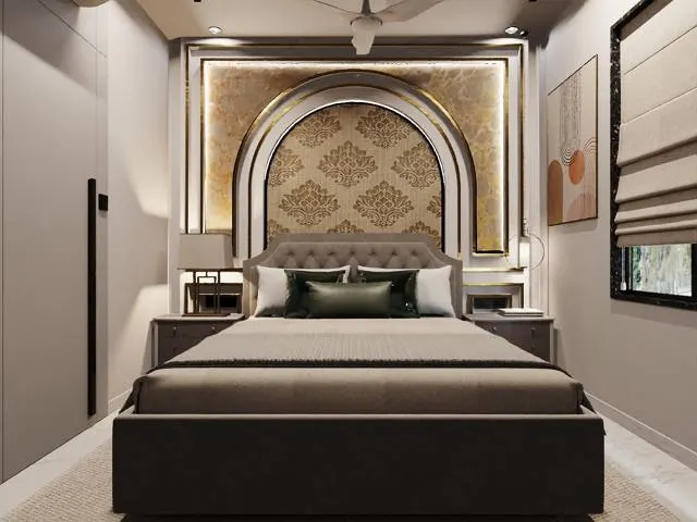 Combined Apartment interior design – Skynand 1301–1302, Surat (view 2)