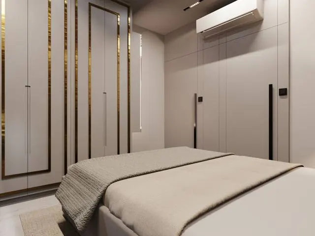 Combined Apartment interior design – Skynand 1301–1302, Surat (view 3)