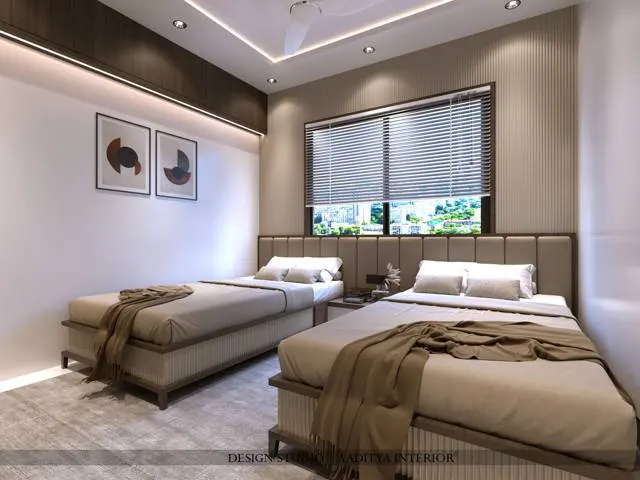 Apartment interior design – The Imperia Riverview 701, Surat (view 2)